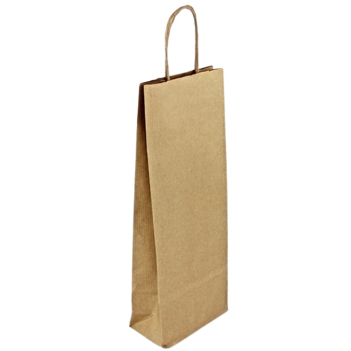 Dárková taška hnědá 14x8x39 cm