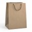 Dárková taška hnědá 25x11x35 cm